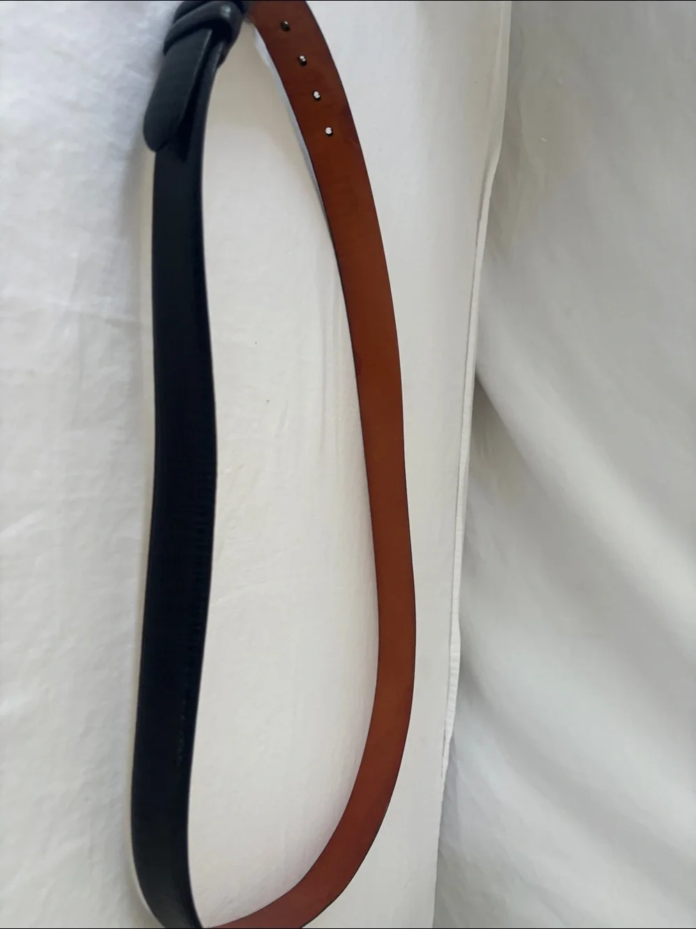 Trafalgar Tan Leather Men's Belt with Embossed Logo Size 46